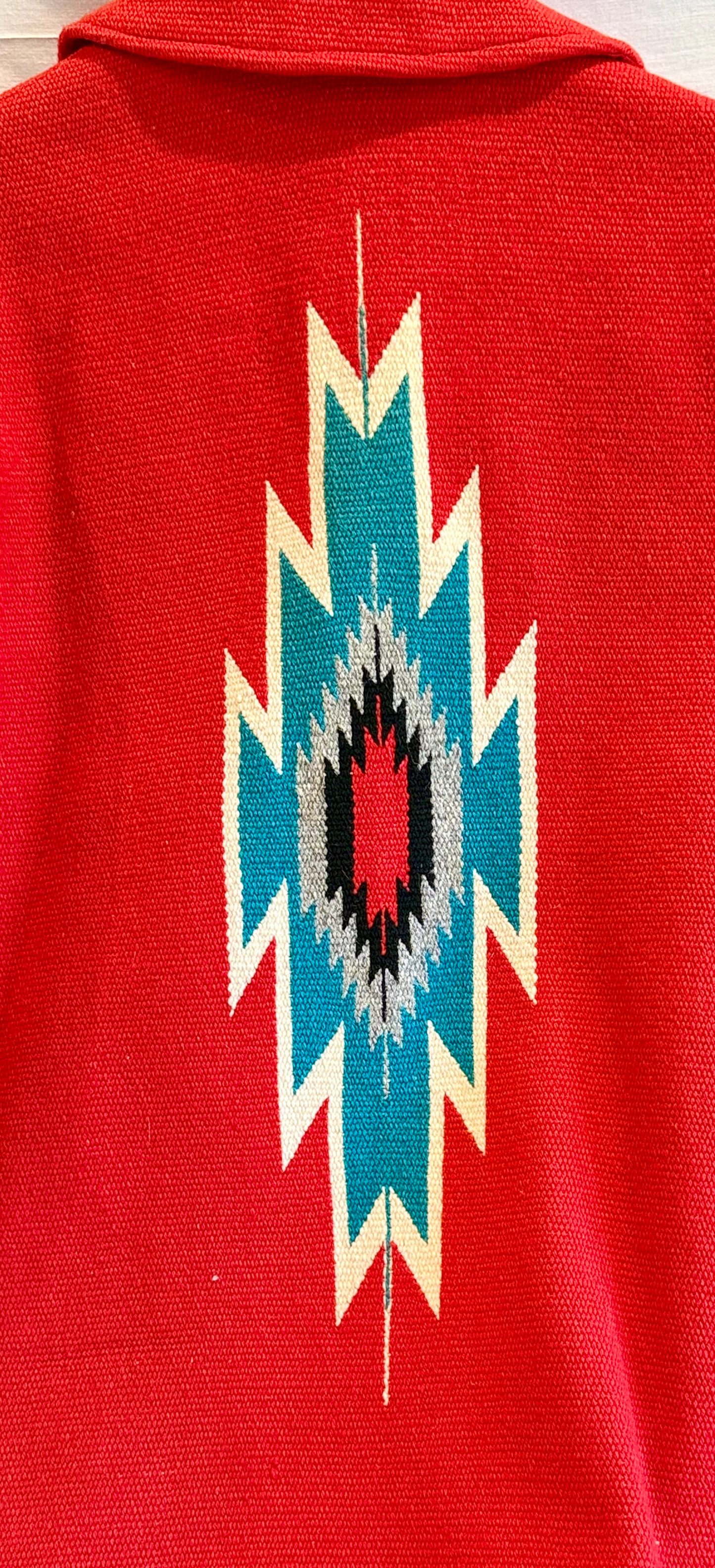 Vintage Red Ortega Chimayo Coat