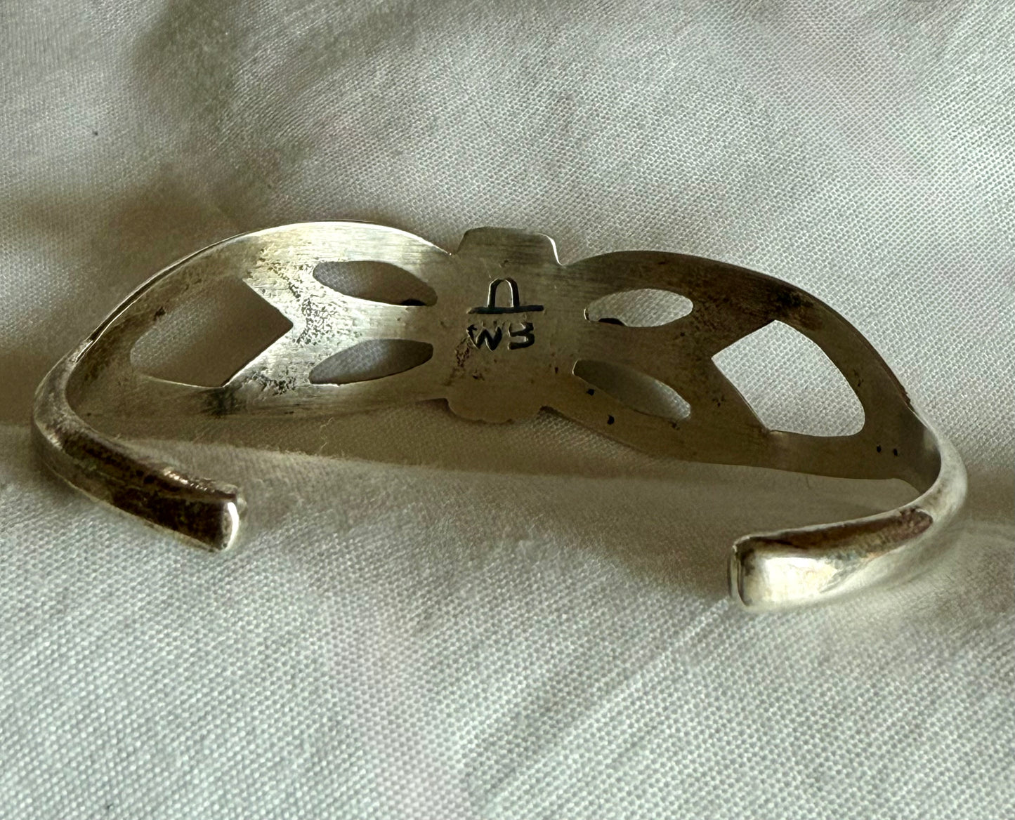 Turquoise and Sterling Silver Cuff by Wilson Begay