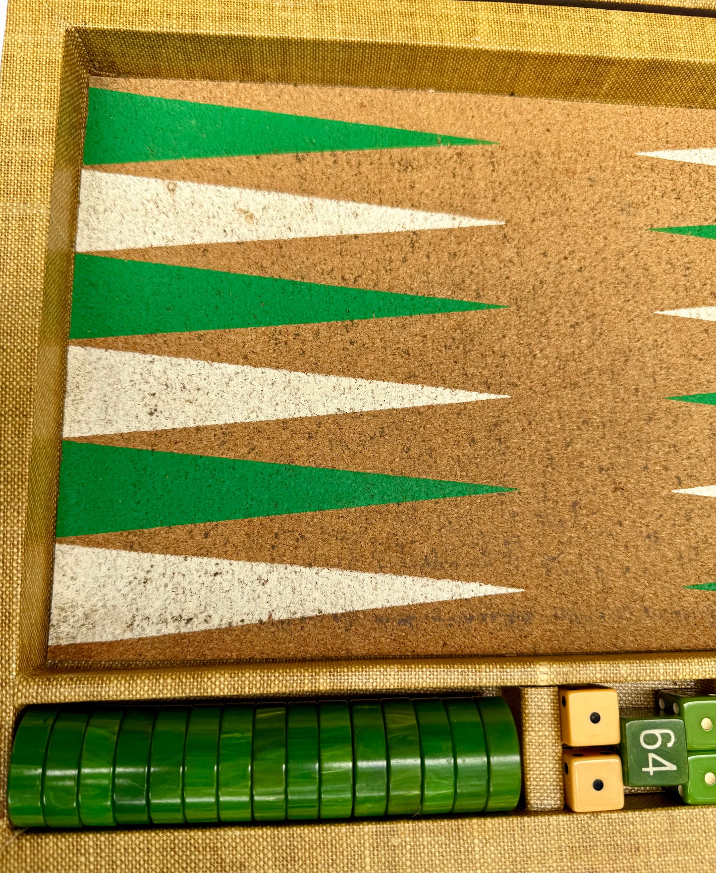 Backgammon with Bakelite Chips