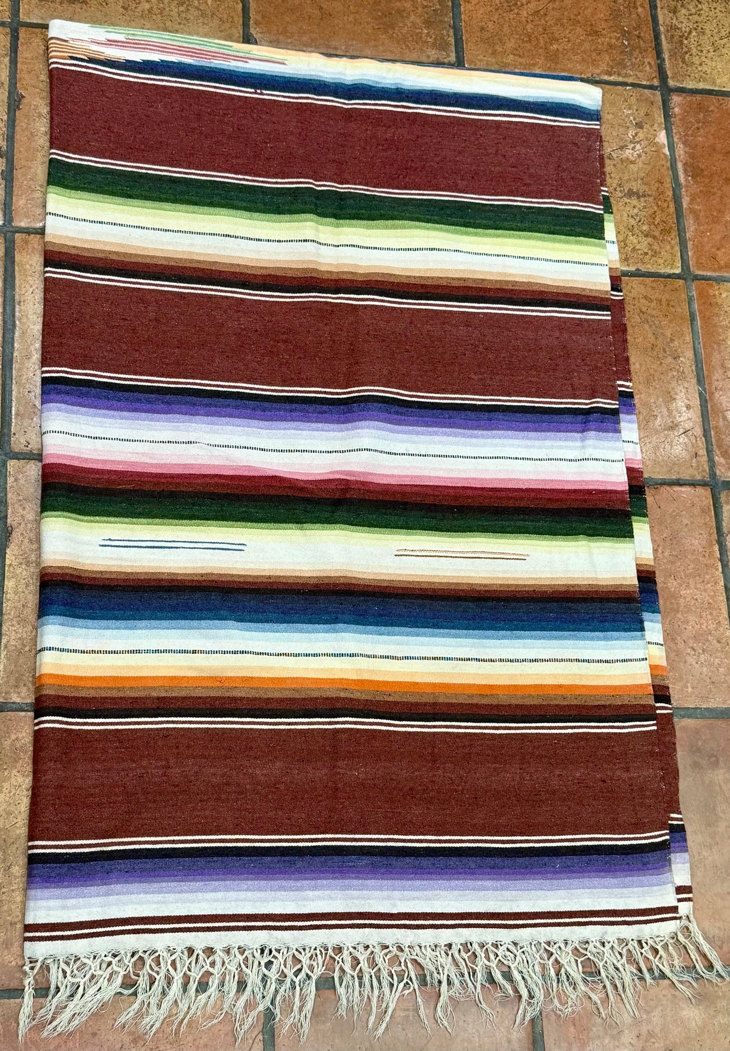 Rust Mexican Serape