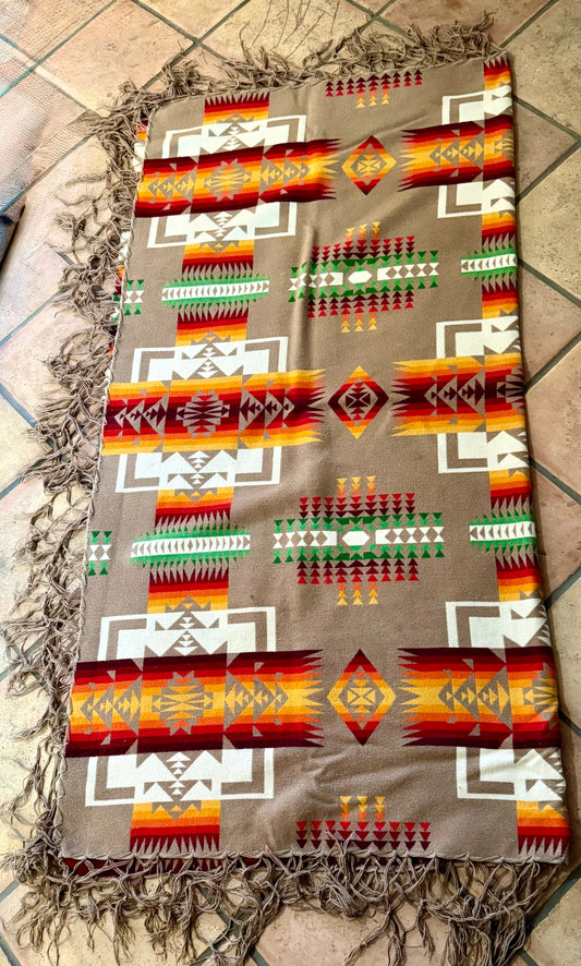 Vintage Tan Pendleton Blanket