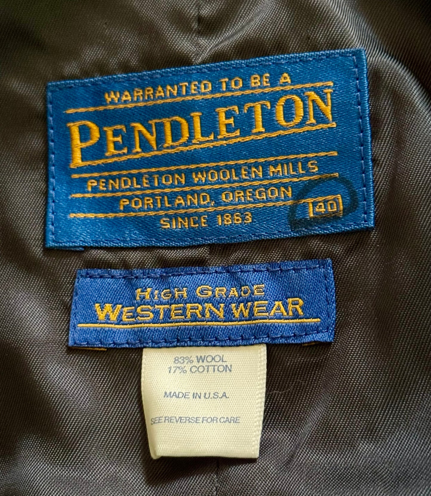 Vintage Pendleton Vest