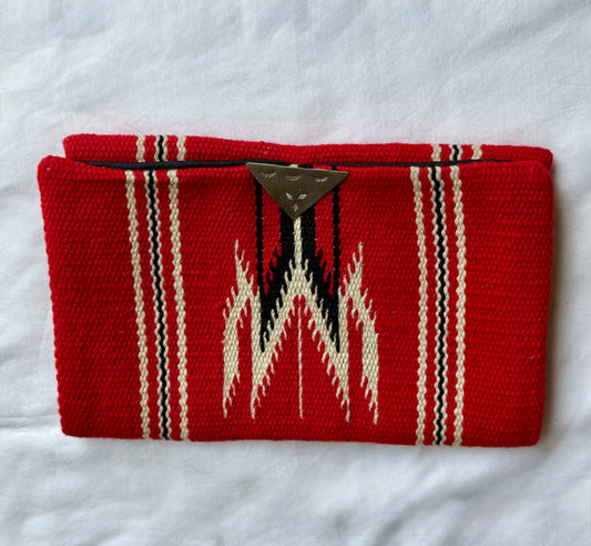 Vintage Red Chimayo Clutch