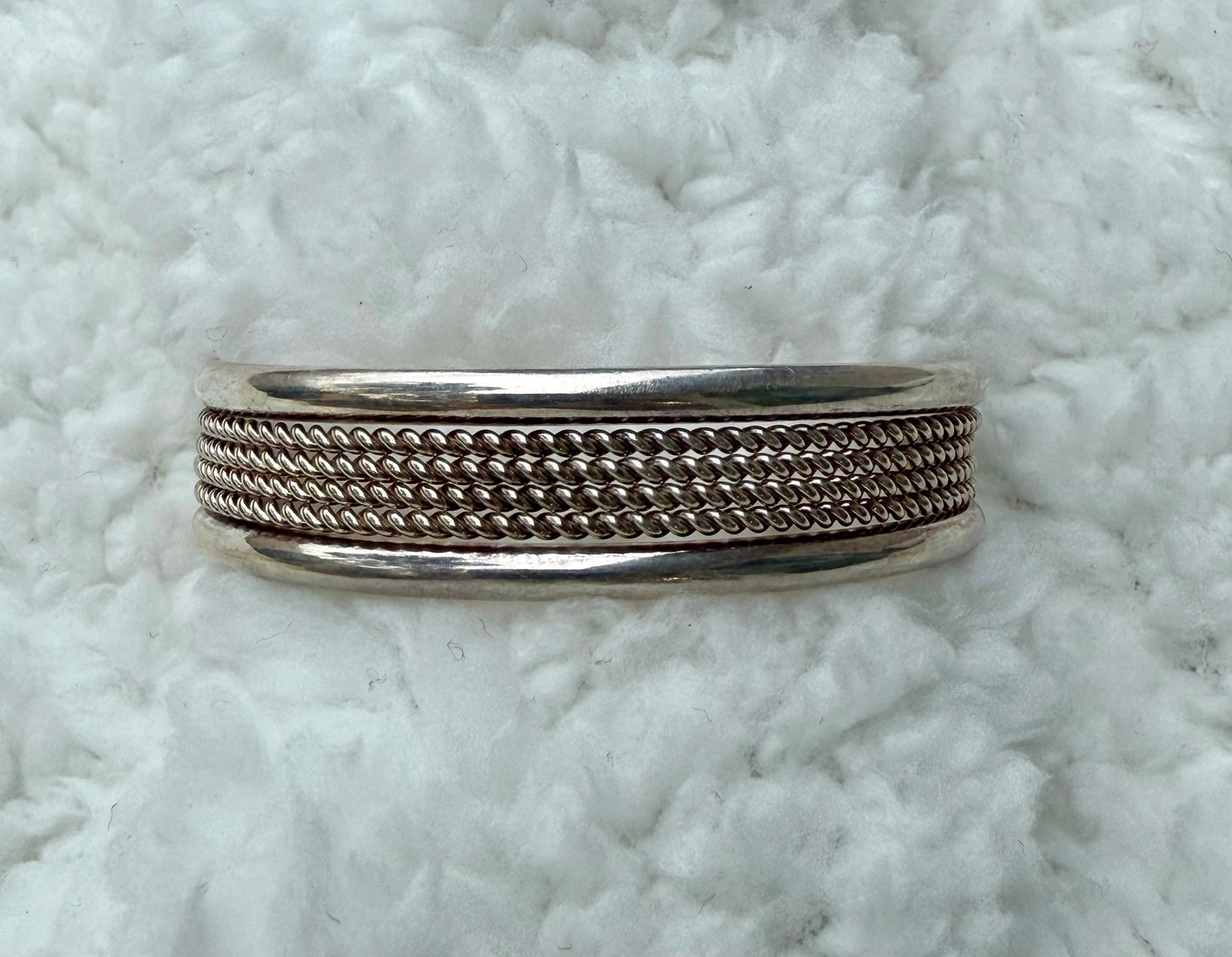 Signed Sterling Silver Cuff