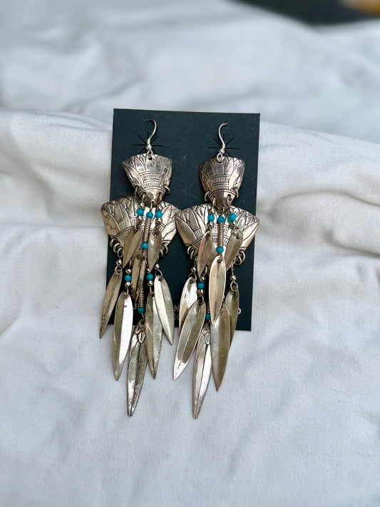 Vintage Sterling and Turquoise earrings