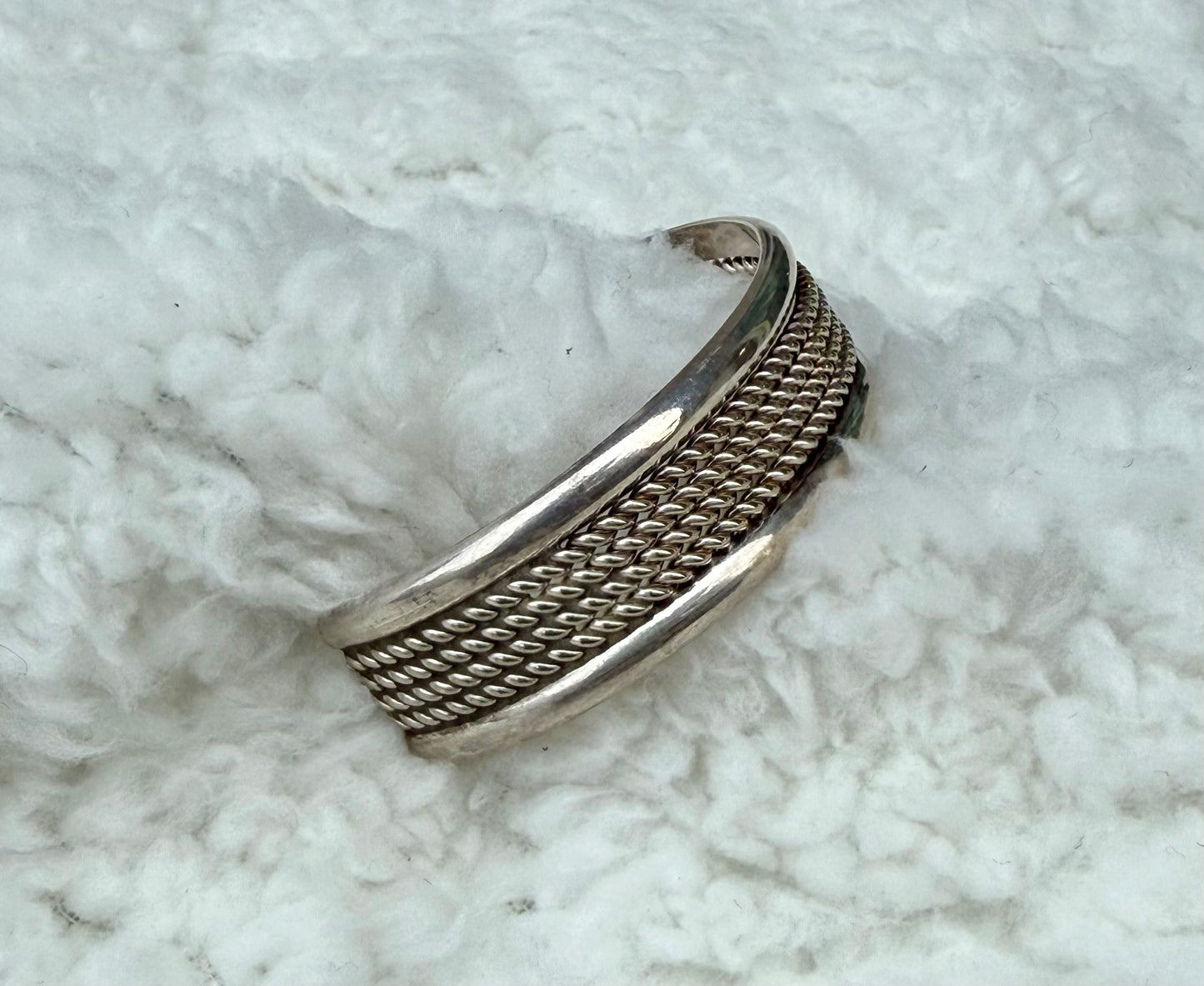 Signed Sterling Silver Cuff