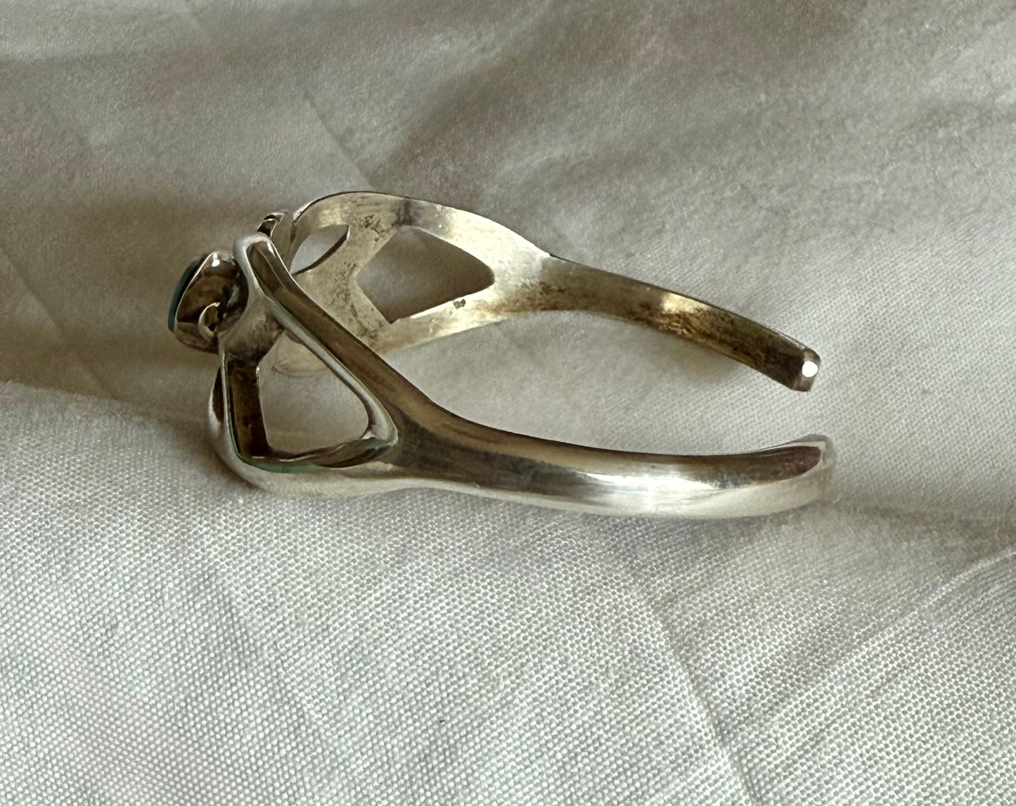 Turquoise and Sterling Silver Cuff by Wilson Begay