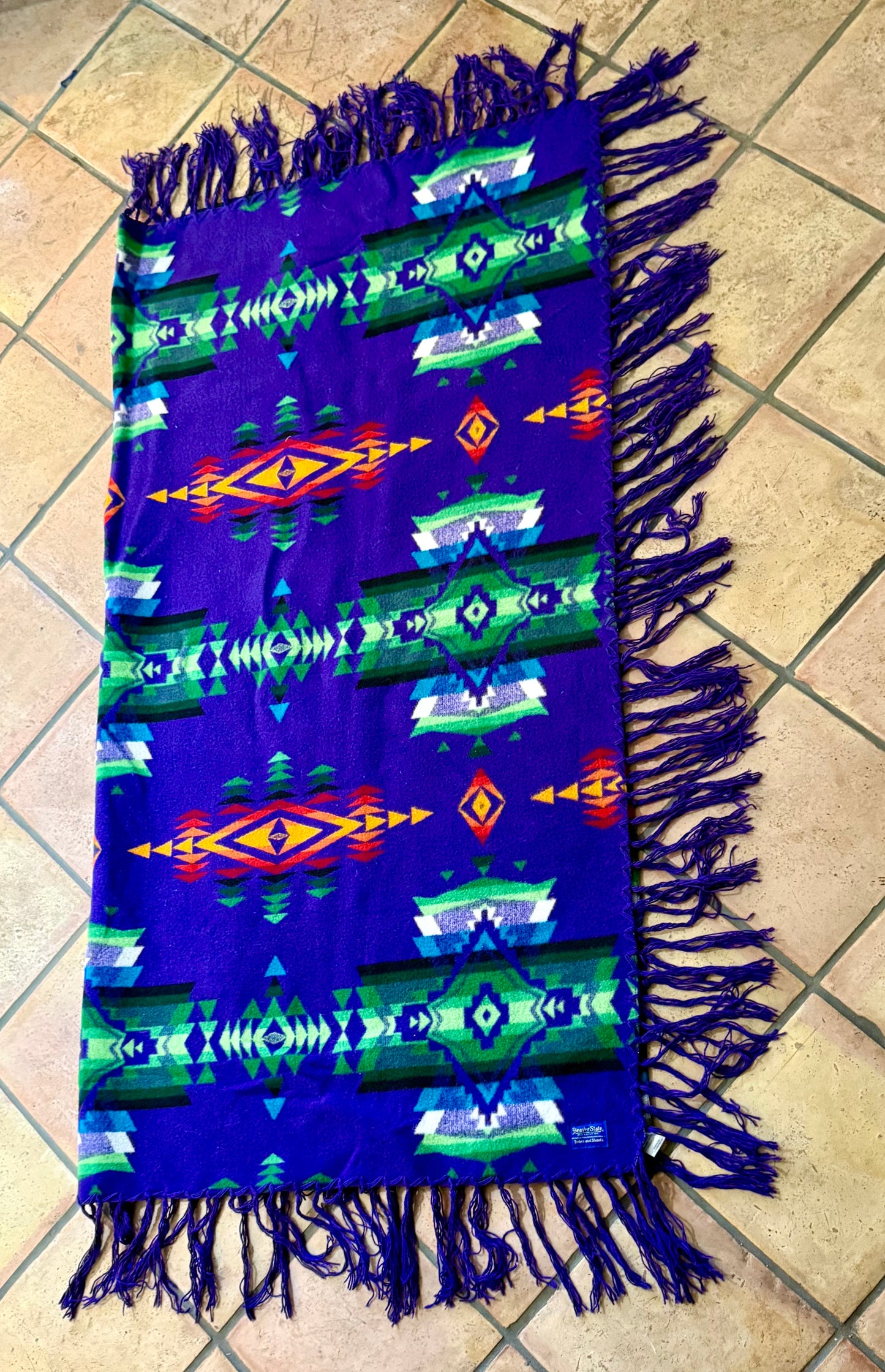 Vintage Purple Pendleton Blanket