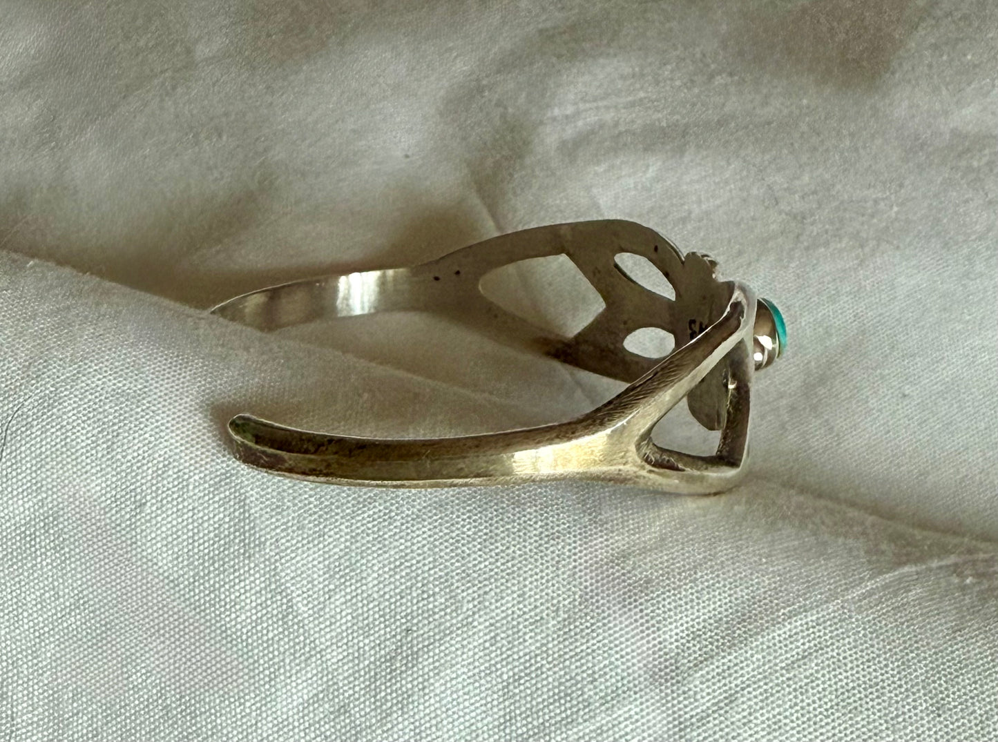 Turquoise and Sterling Silver Cuff by Wilson Begay