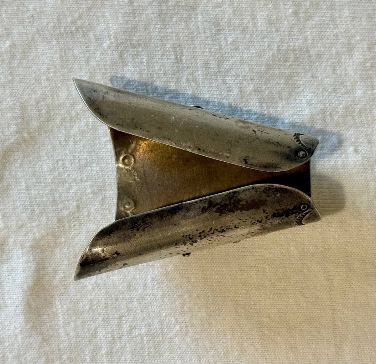 Turquoise and Sterling Silver Scarf Slide
