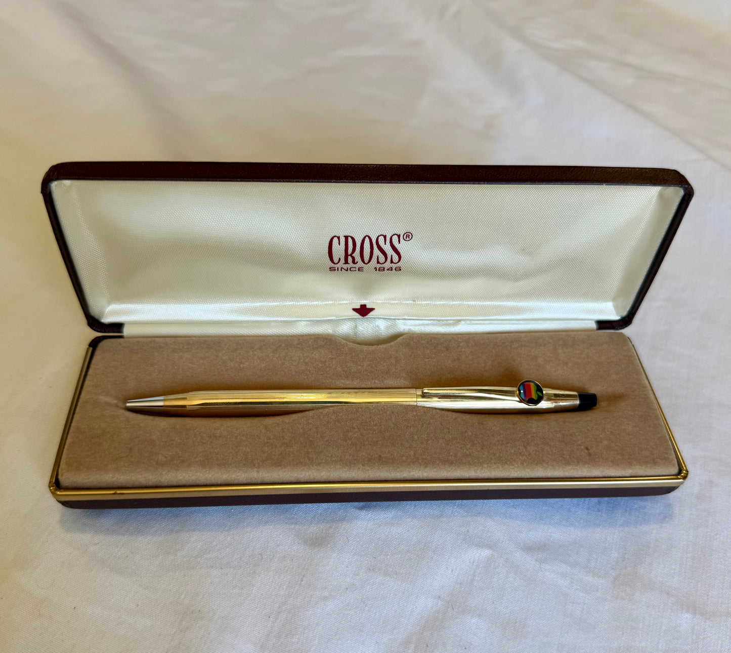 Cross Apple Insignia 10k Gold Filled Ballpoint Pen