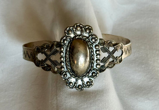 Vintage Sterling Fred Harvey Era Cuff