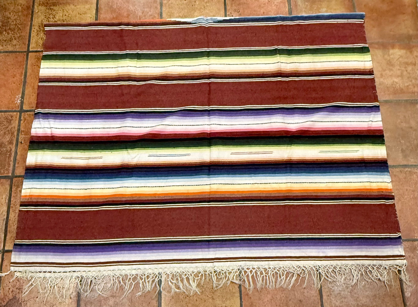 Rust Mexican Serape