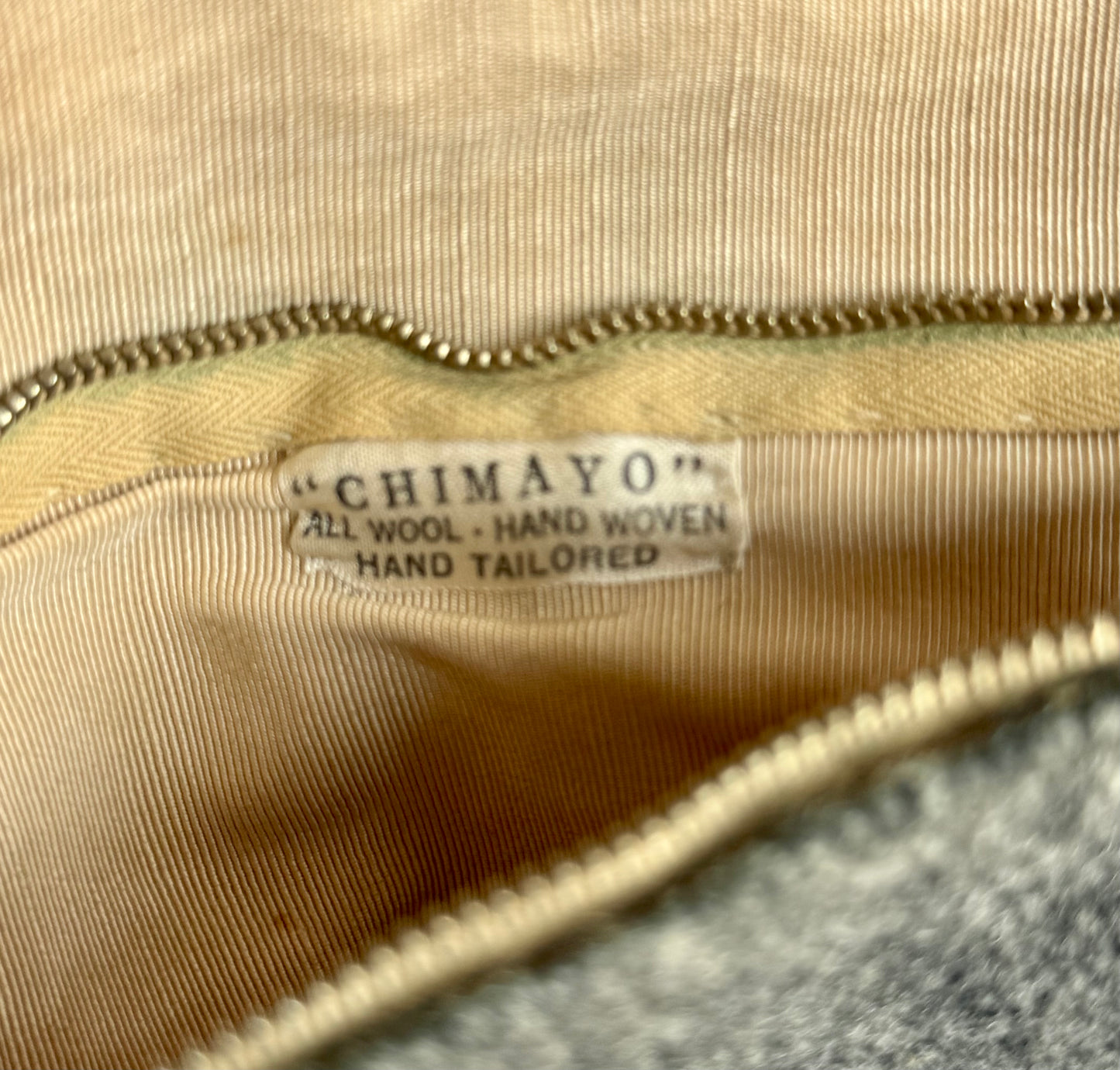 Vintage Gray Chimayo Clutch