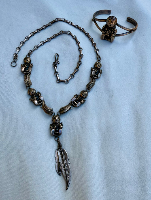 Vintage Sterling Silver Mother Earth Set