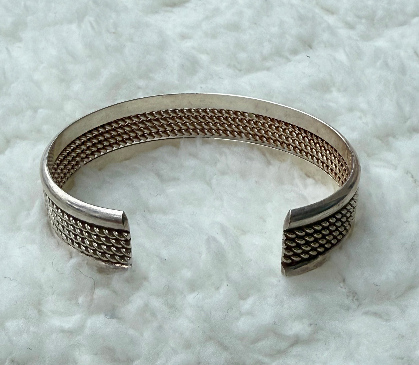 Signed Sterling Silver Cuff