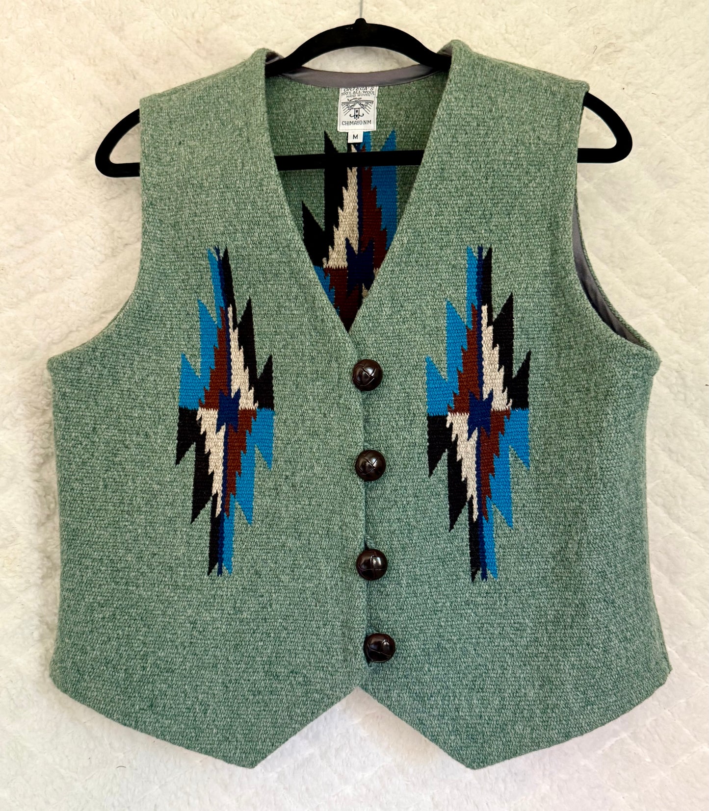 Vintage Green Chimayo Vest