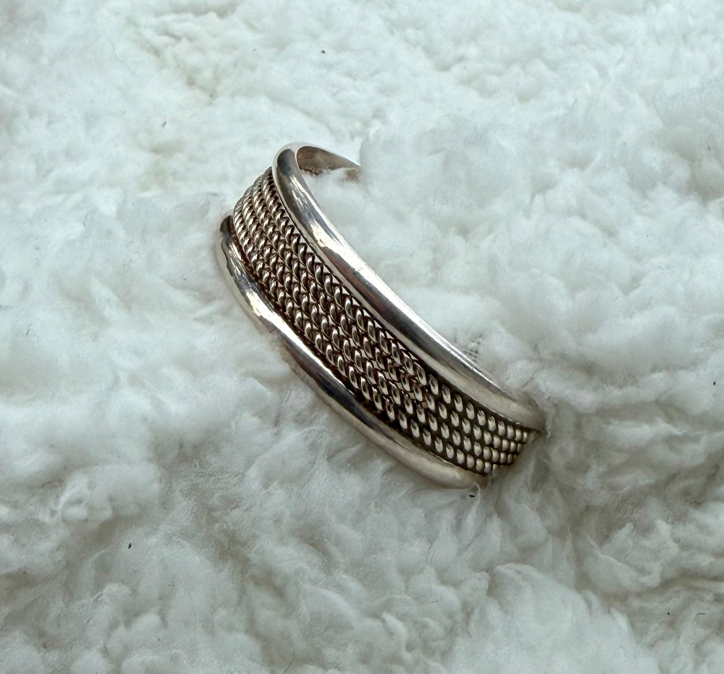 Signed Sterling Silver Cuff