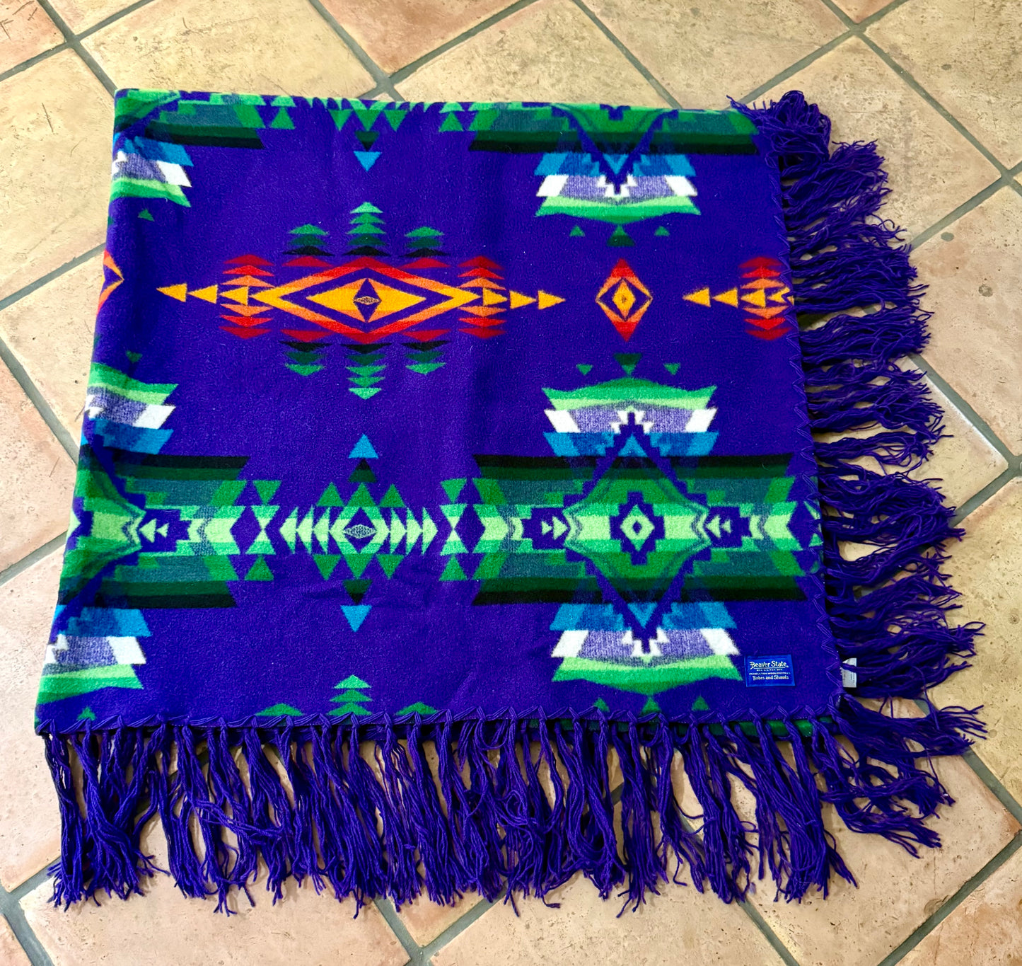 Vintage Purple Pendleton Blanket