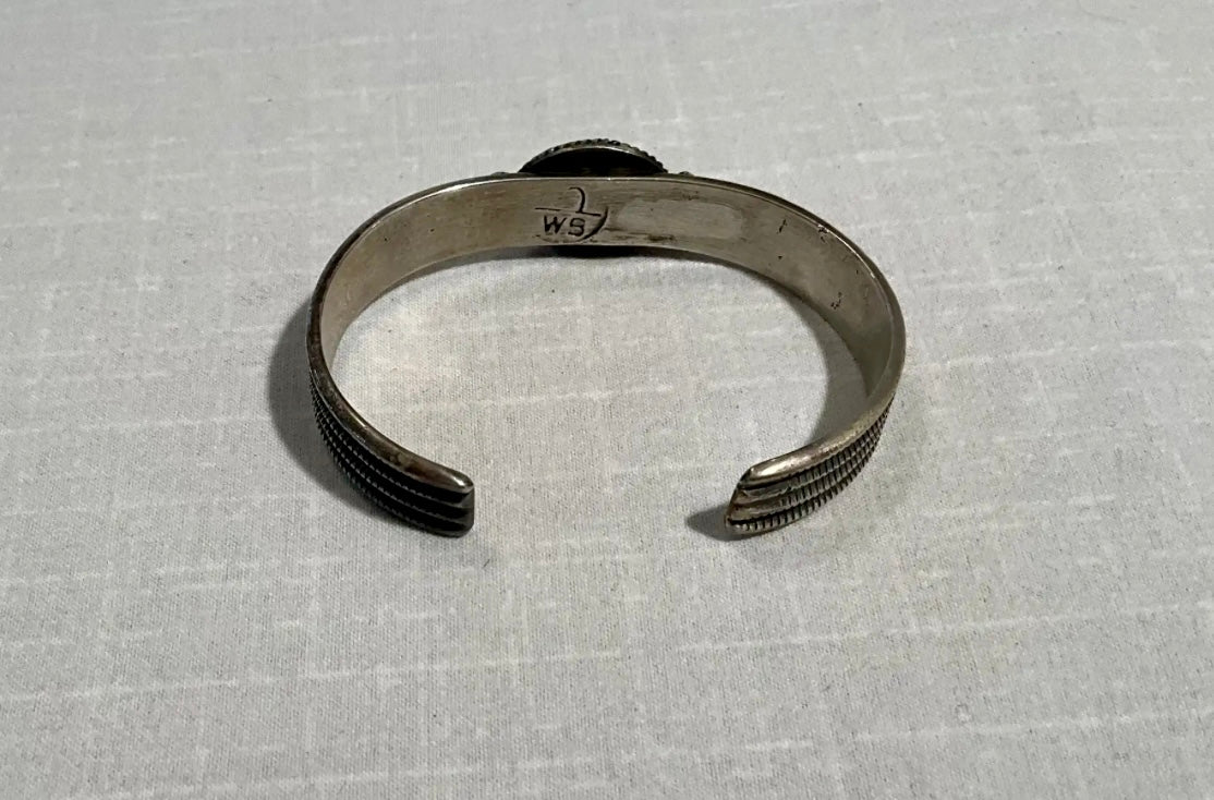 Navajo Sterling and Turquoise Bracelet by Wilson Begay