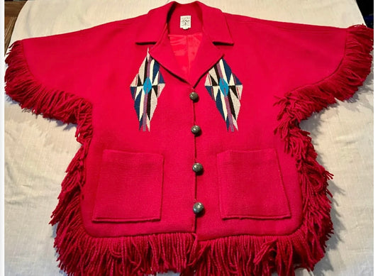 Chimayo Vintage Wool Gilbert Ortega Poncho