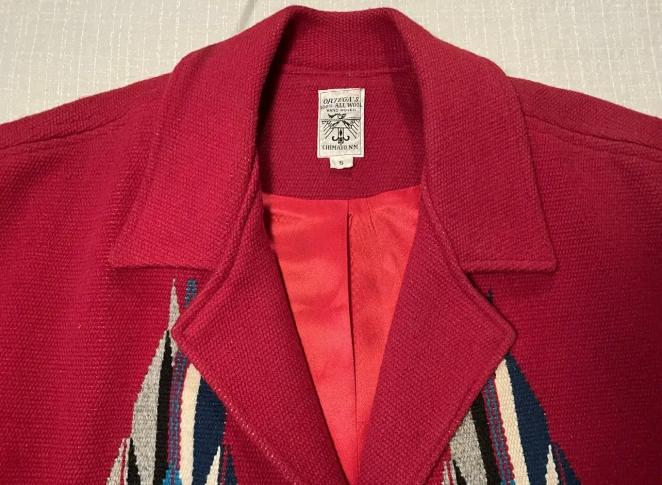 Chimayo Vintage Wool Gilbert Ortega Poncho