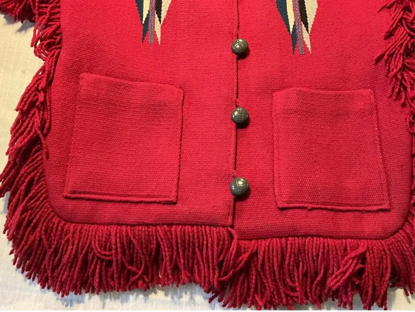 Chimayo Vintage Wool Gilbert Ortega Poncho