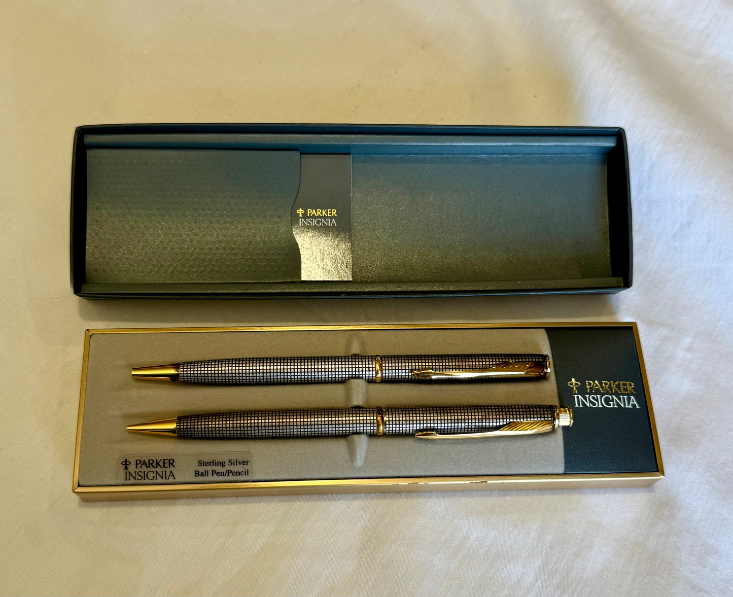 Parker Insignia Sterling Silver Pen & Pencil Set