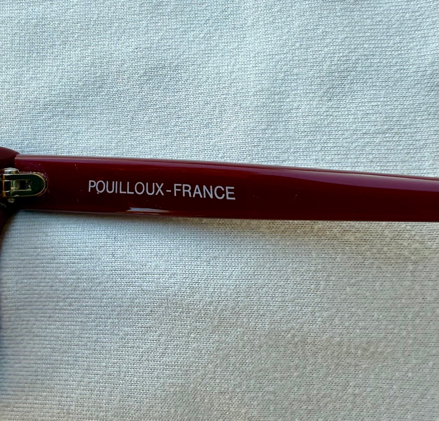 Vuarnet Red Sunglasses with Blue Mirrored Lenses