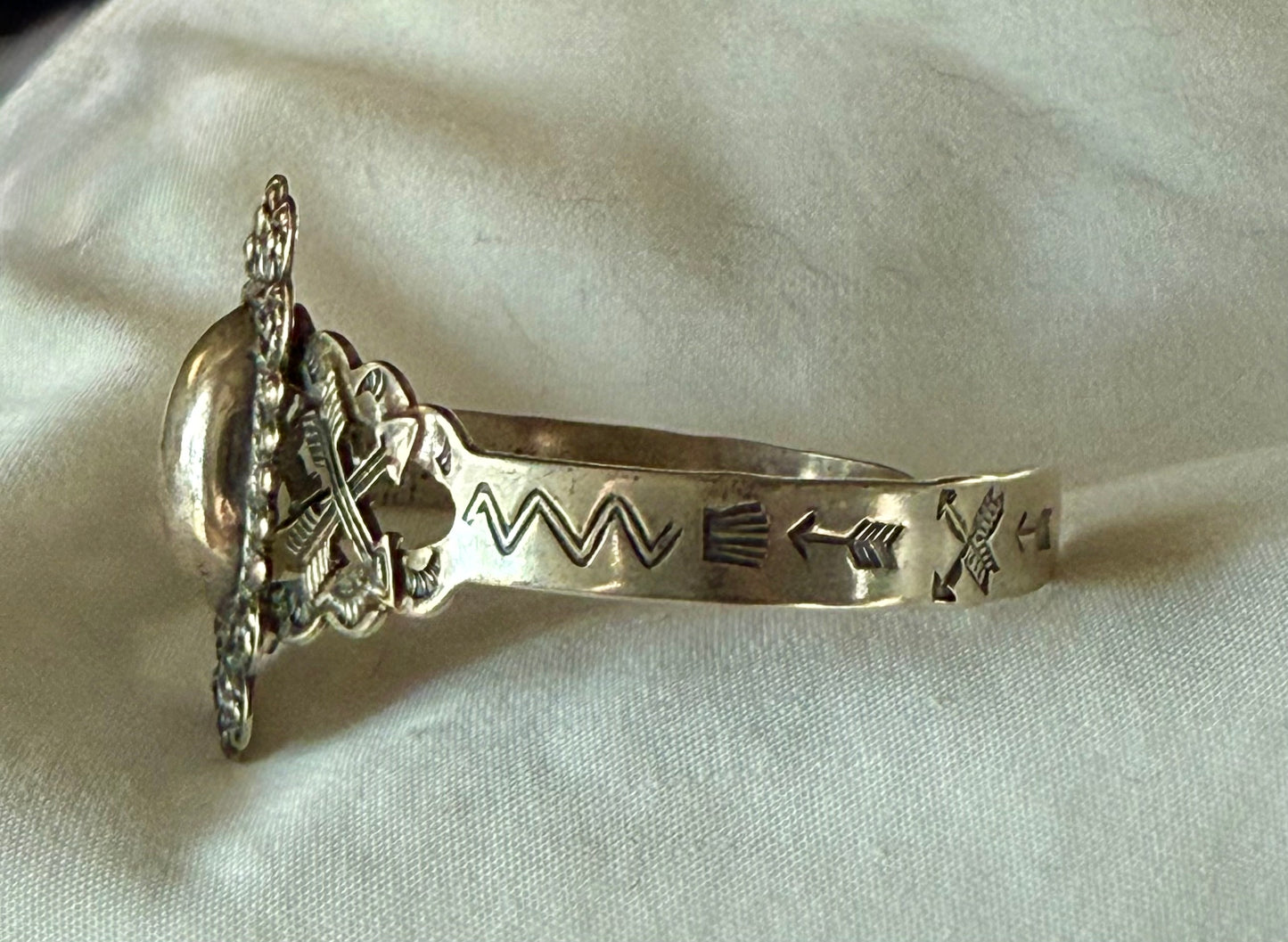 Vintage Sterling Fred Harvey Era Cuff