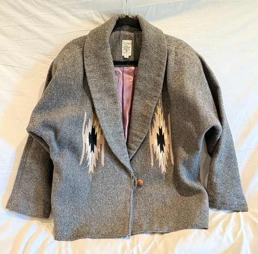 Vintage Gray Chimayo Coat