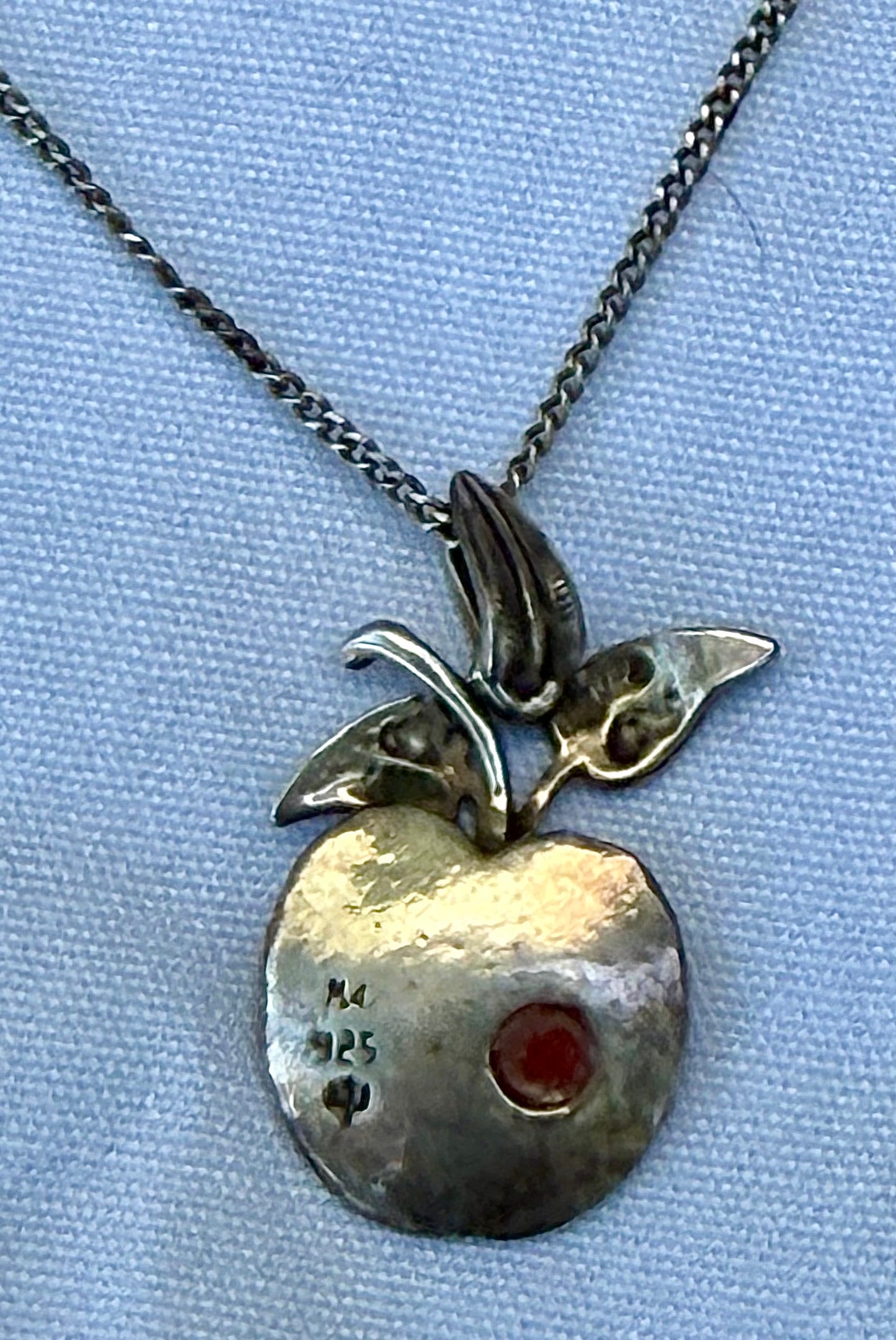 Vintage Sterling Apple Necklace