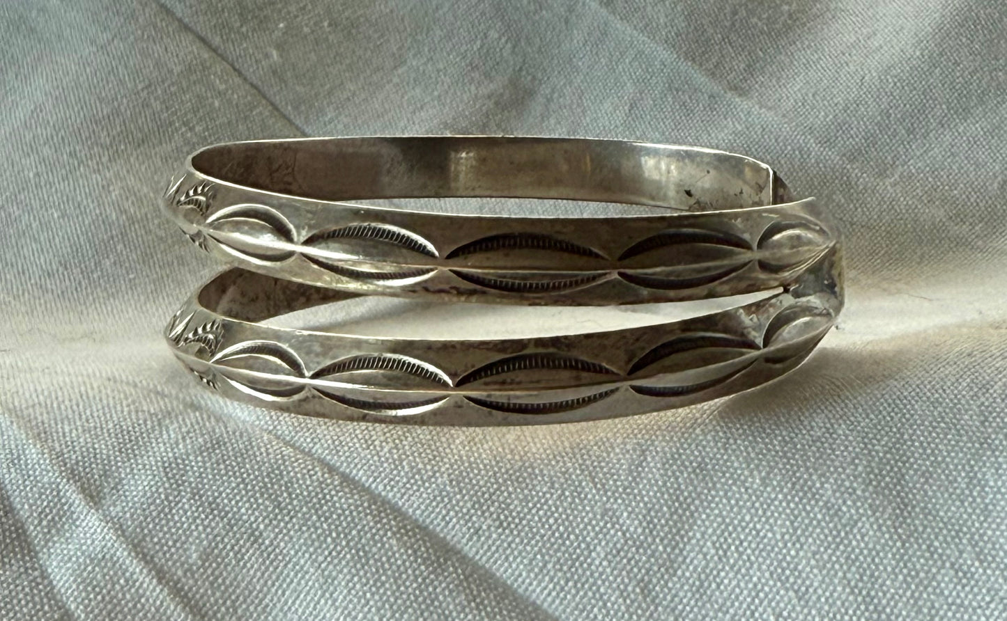 Vintage Two-Shank Sterling Cuff