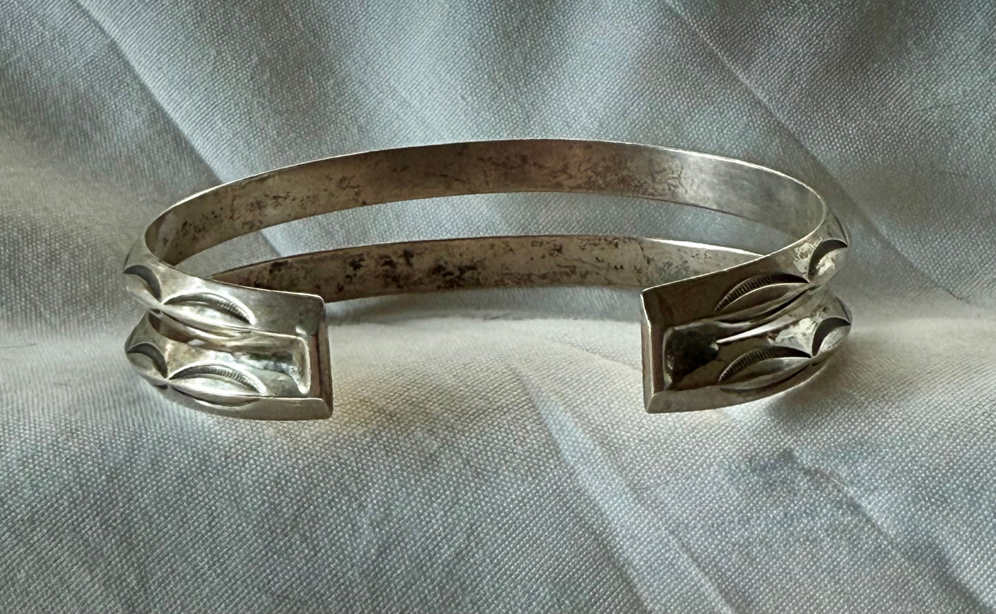 Vintage Two-Shank Sterling Cuff