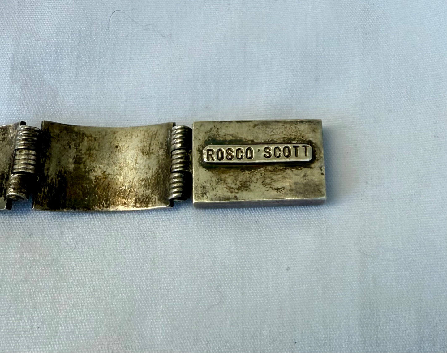 Vintage Navajo Sterling Silver Link Bracelet