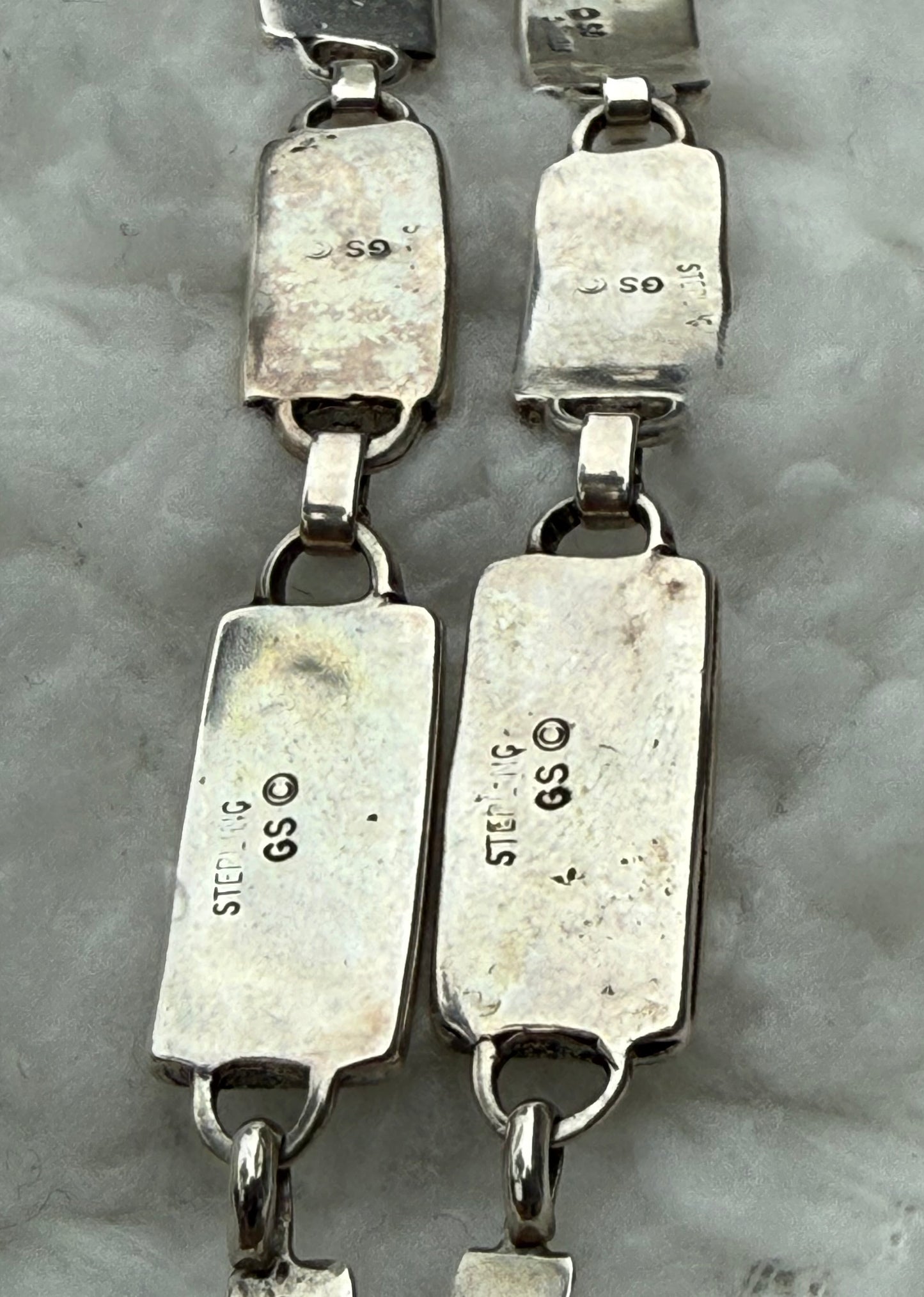 Signed Sterling Silver Bear Set