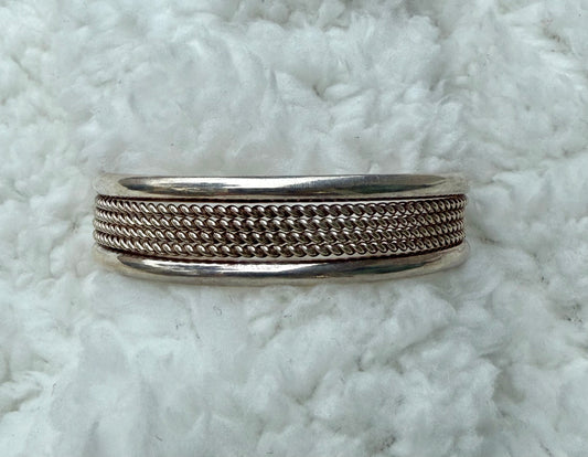 Signed Sterling Silver Cuff