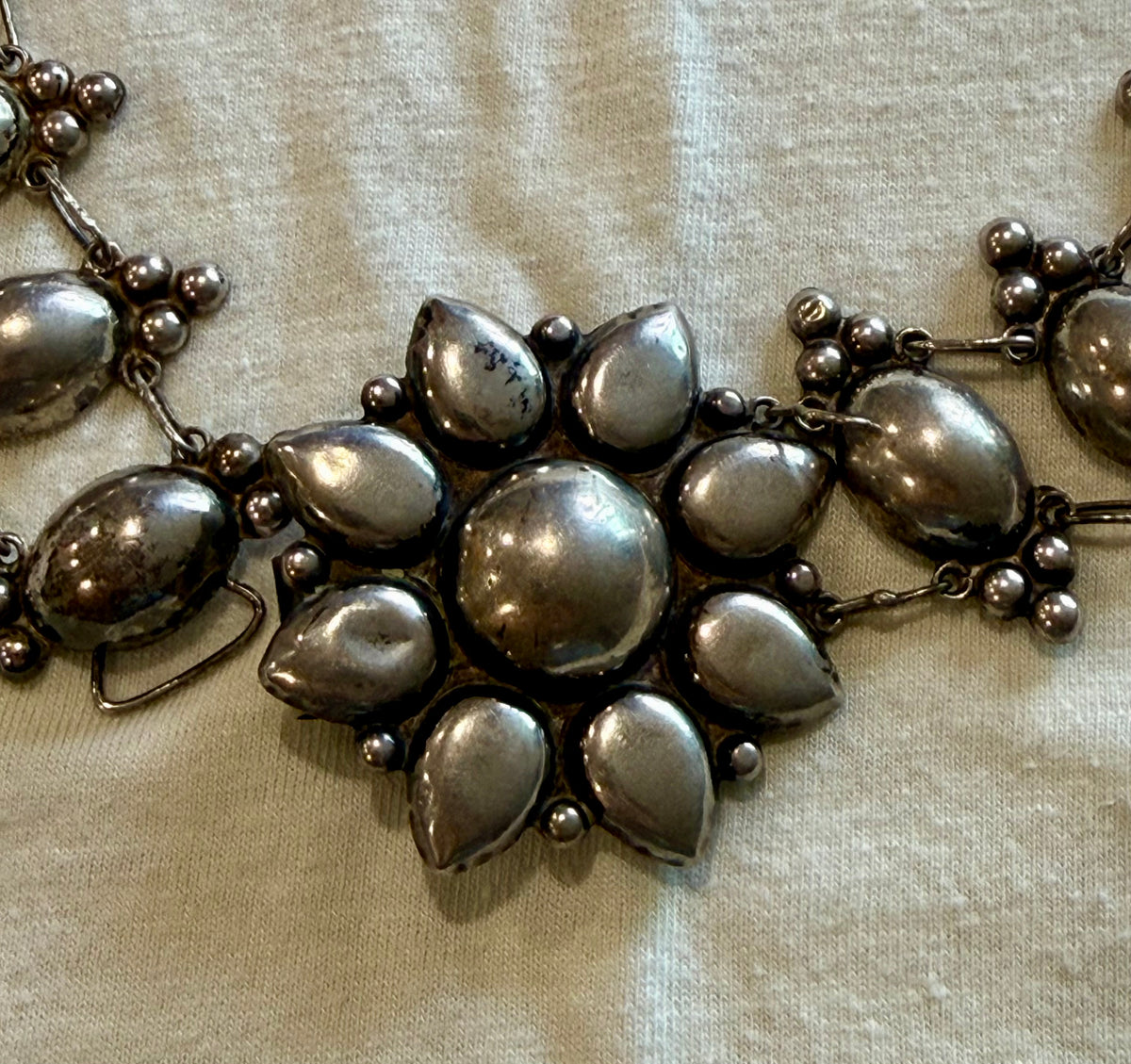 Mexican Sterling Silver Concho Belt