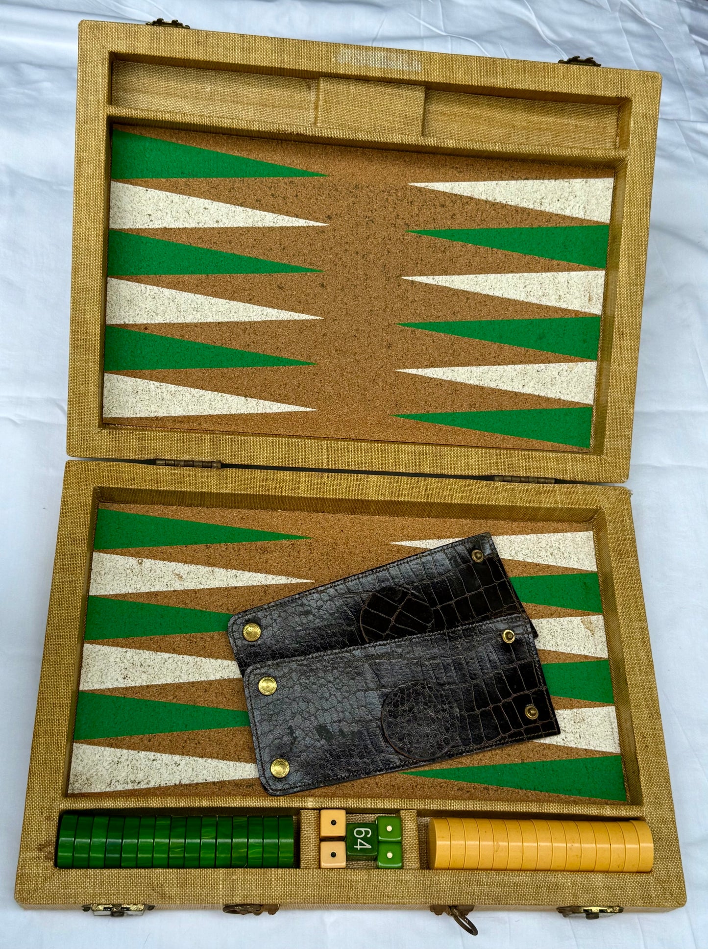 Backgammon with Bakelite Chips