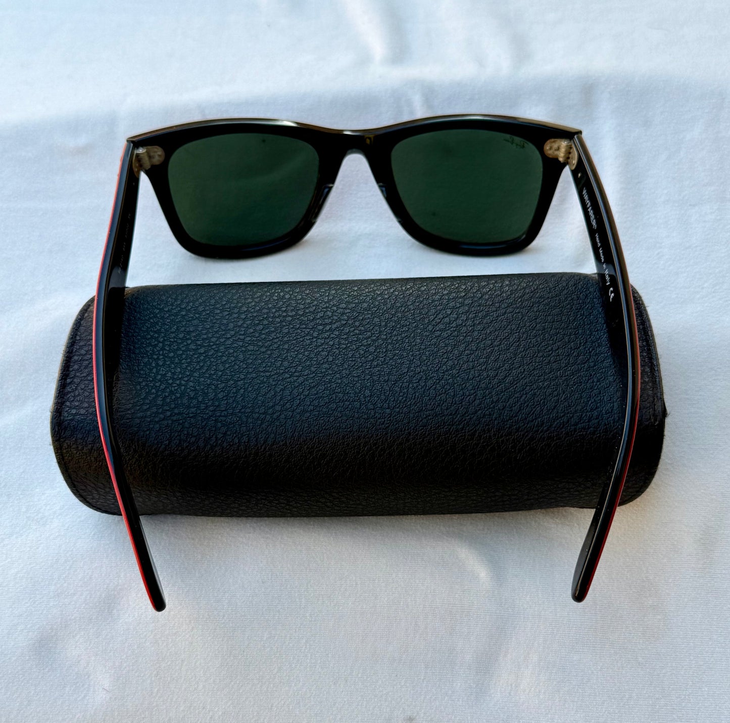 Ray-Ban Red Wayfarer Sunglasses with Case