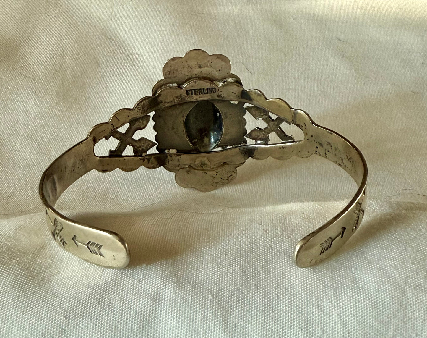 Vintage Sterling Fred Harvey Era Cuff