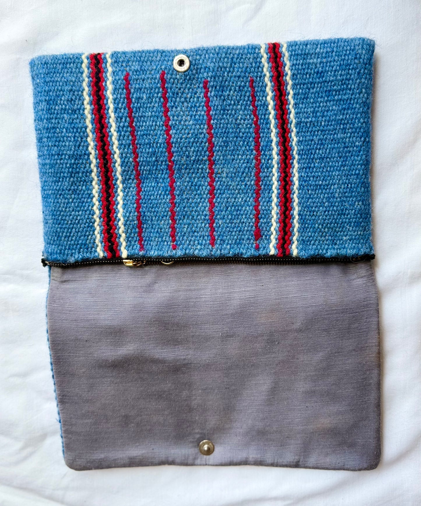 Vintage Blue Chimayo Clutch