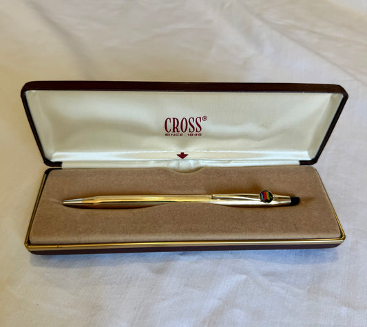 Cross Apple Insignia 10k Gold Filled Ballpoint Pen