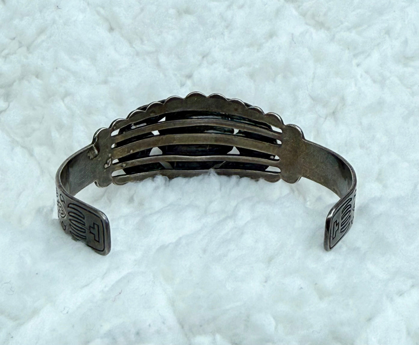 Vintage Sterling and Turquoise Cuff