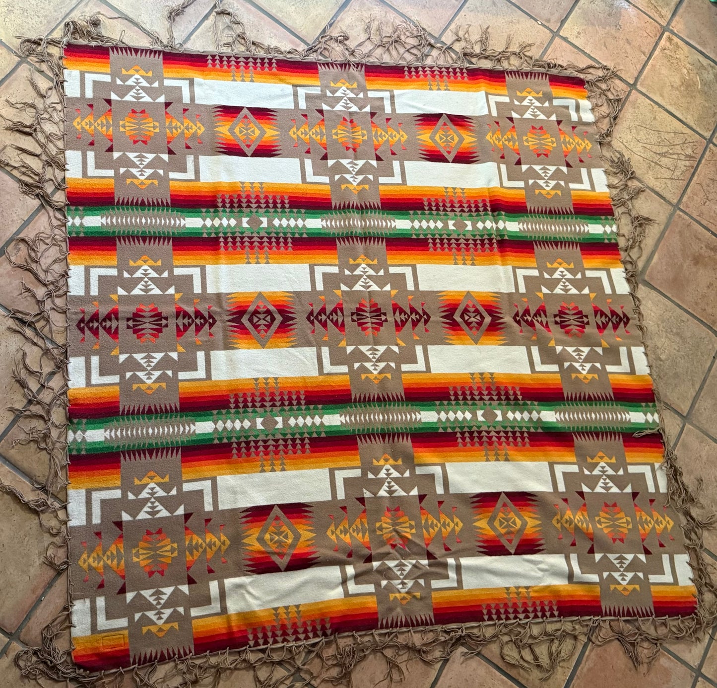 Vintage Tan Pendleton Blanket