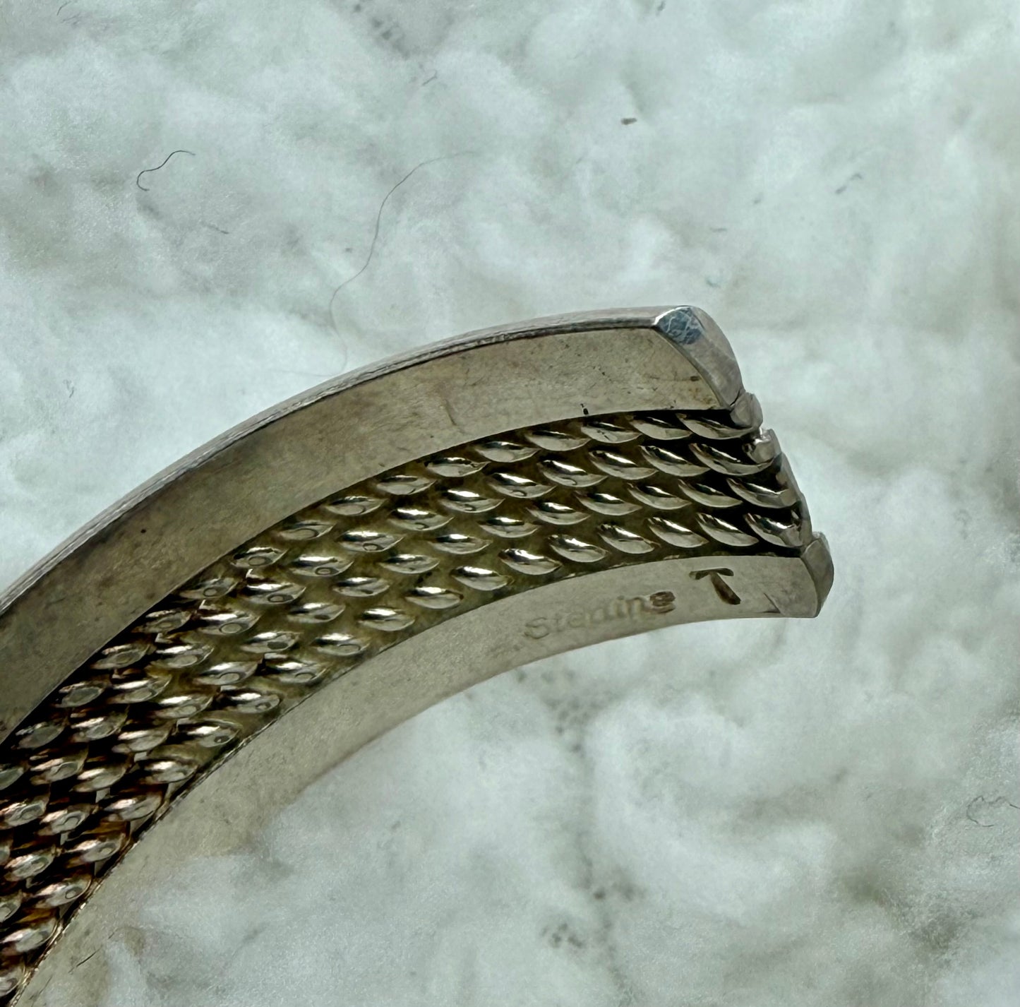 Signed Sterling Silver Cuff