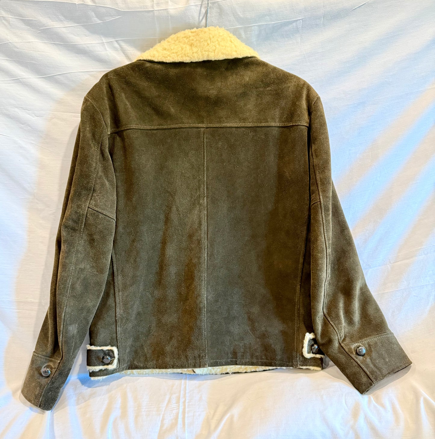 Vintage Green Leather Oakbrook Sportswear Jacket