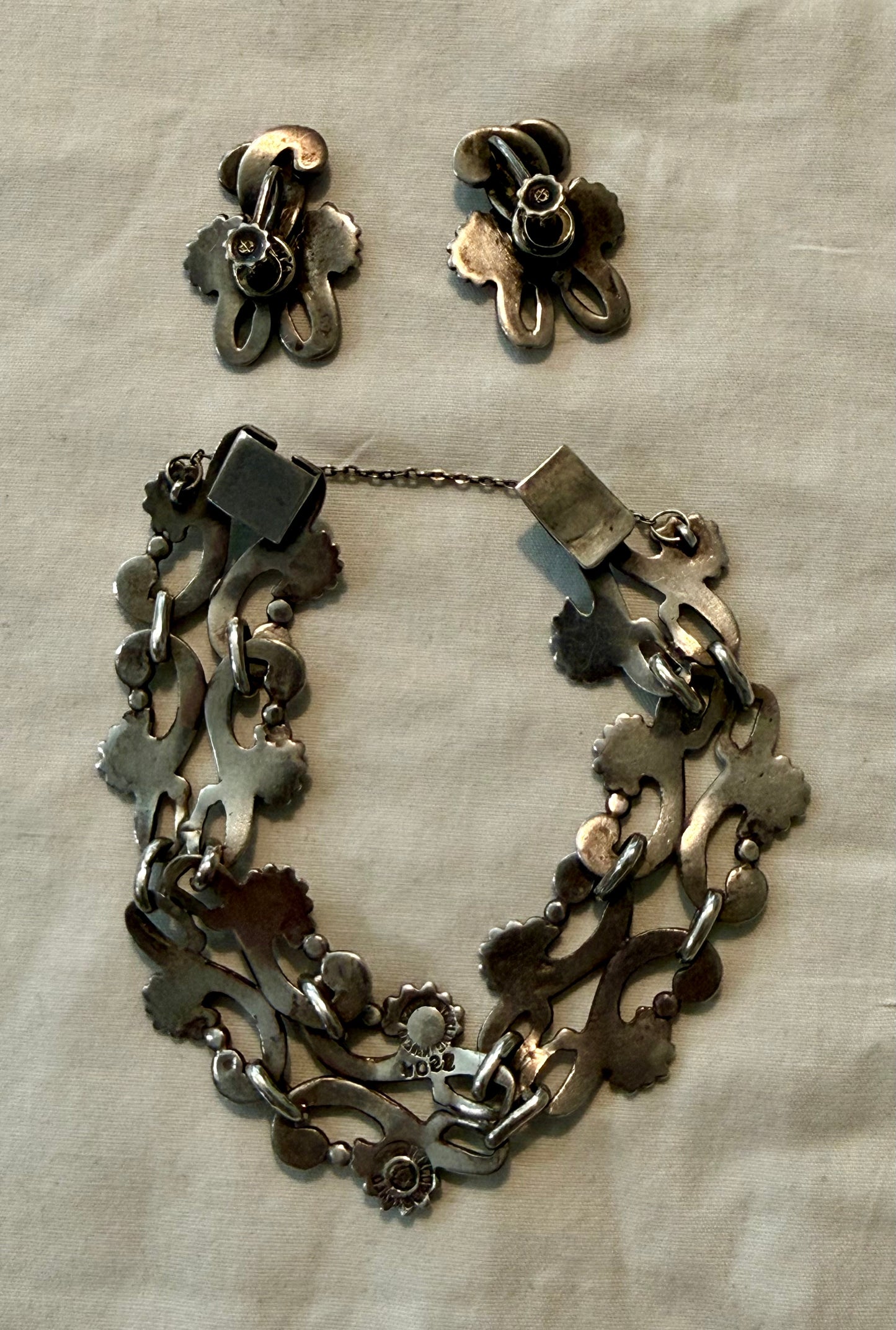 Margot De Taxco Bracelet and Earrings
