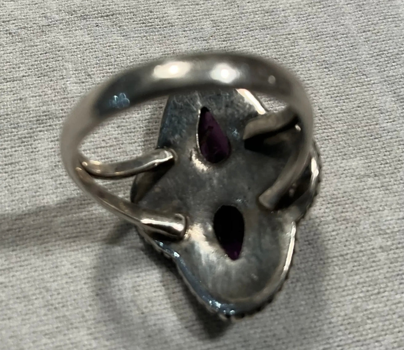 Sterling Silver and Amethyst Vintage Ring