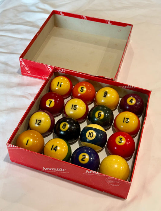 Vintage Bakelite Billiard Ball Set